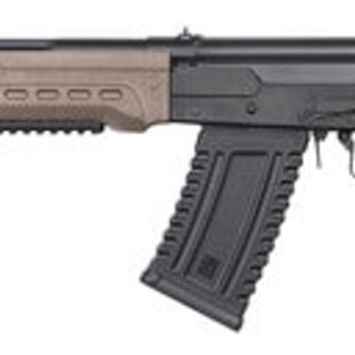 Kalashnikov KS-12, 12 Ga 3" Chamber, 18" Barrel with Muzzle Brake, Flat Dark Earth, Collapsible Stock, 1-10Rd Magazine, Handguard with Picatinny Rails