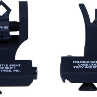 Troy 45s Front & Dipotic Rear AR-15/M4/M16 Black Metal