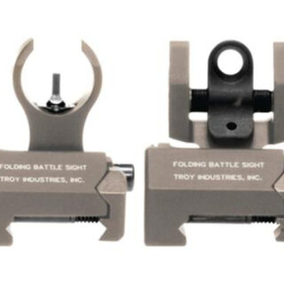 Troy HK Front And Rear Folding Micro BattleSights Flat Dark Earth