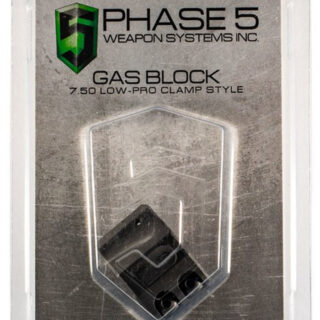 Phase 5 Weapon Systems Lo Pro Gas Block Lo Pro Gas Block Clamp Style 0.750" Barrel Black