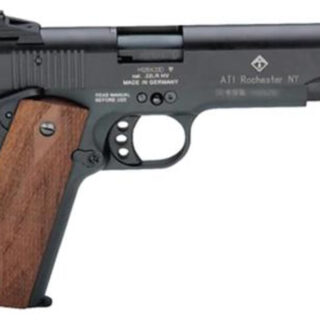 American Tactical, M1911, Full Size, 22 LR, 5" Barrel, Blued, Wood Grips, 10Rd