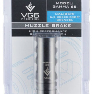 Aero Precision VG6 Gamma Muzzle Brake 6.5 Creedmoor/6.5 Grendel/6.8 Rem, Black