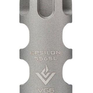 AERO Epsilon 556 SL, Muzzle Brake, 223 Rem/556NATO, Bead Blasted Stainless Steel, 1/2X28