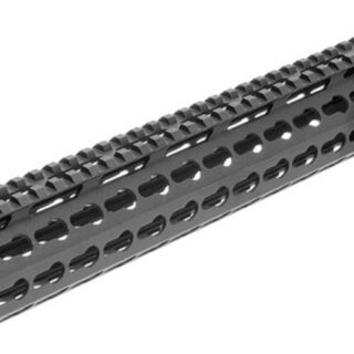 Aim Sports AR Keymod Handguard Rifle 6061-T6 Aluminum Black Hard Coat, Low, 15"