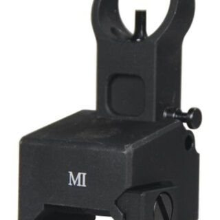 Midwest Locking Low Profile Flip-Up Front Sight For Gas Block Mounting Matte Black