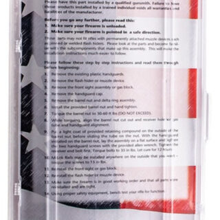 Midwest Industries, D.P.M.S. .308 One Piece Free Float Handguard, .150 Upper Tang, M-Lok compatible, 15-inch Rifle Length