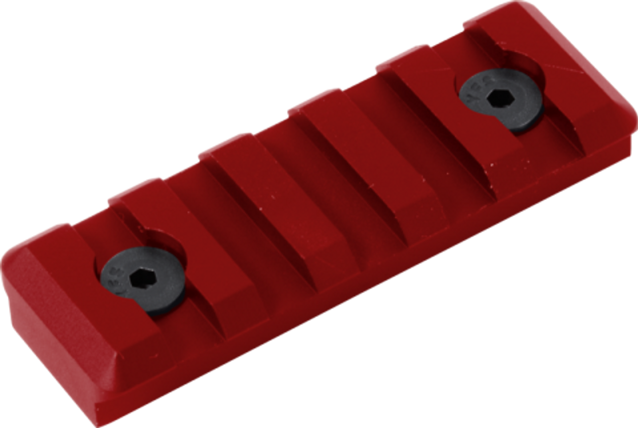 Timber Creek Picatinny Rail, Keymod, 5-Slot, Red