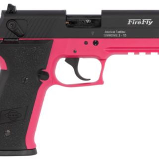 GSG FireFly, .22 LR, 4.9" Barrel, 10rd, SA/DA, Black Slide, Pink