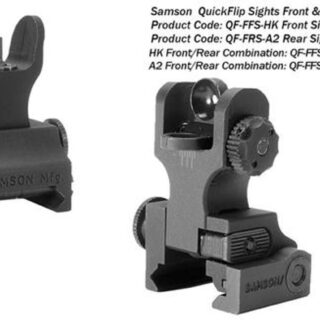 Samson Manual Folding A2 Front/Rear AR-15, Alum Black