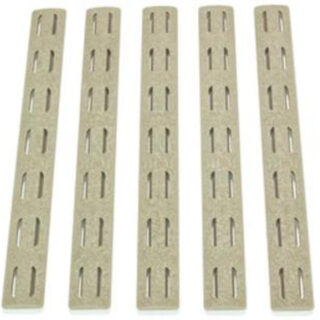 Bravo Company, KeyMod Rail Panel Kit, 5.5", Flat Dark Earth, 5 Pack