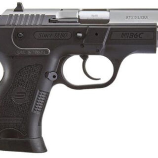 SAR USA B6C Compact 9mm, 3.8", 13rd, 3-Dot Sights, Stainless Steel Slide, Black Polymer Frame