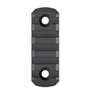 Magpul M-LOK Polymer Rail Section 5 Slots Beveled Ends Mil-Spec Black Polymer