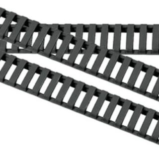 ERGO Low Profile Rail Cover, Long - Eighteen Slot Black 3 pack
