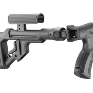 Mako Folding Collapsible Buttstock Rem 870 Alum/Steel/Poly Black, Adjustable Cheekpiece