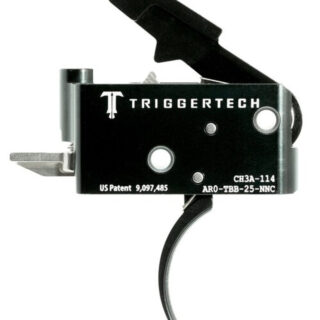 TriggerTech Adaptable Primary with Bolt Release AR-Platform Two Stage Traditional Curved 2.50-5.00 lbs, Black