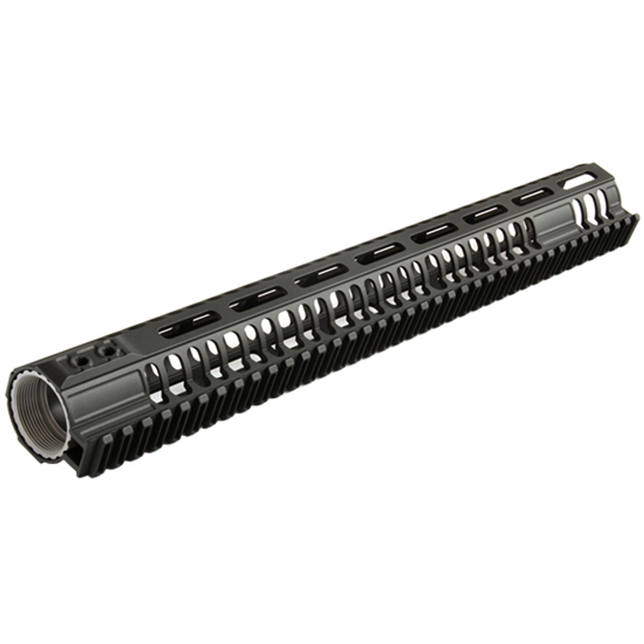 2A Armament BL-RAIL M-LOK, Freefloat Handguard, Hardcoat Black Anodized, 6AL-4V Titanium Barrel Nut, 6061 Extrusion, AR Rifles, 15"