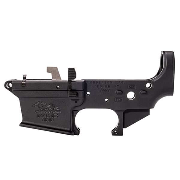 Anderson AM-9 Partial Lower 9mm, Includes Bolt Catch & Mag Release, Black