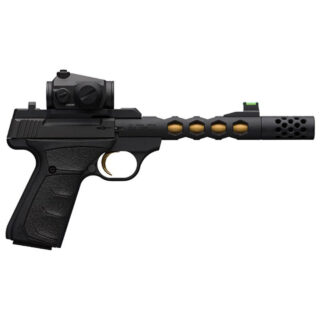 Browning Buck Mark Vision .22 LR, 5.9" Barrel, Ported Barrel with Gold Inner Cerakote, Vortex Red Dot, Black, 10rd
