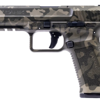 Canik TP9SF 9mm, 4.46" Barrel, Woodland Camo, Includes Holster, 18rd