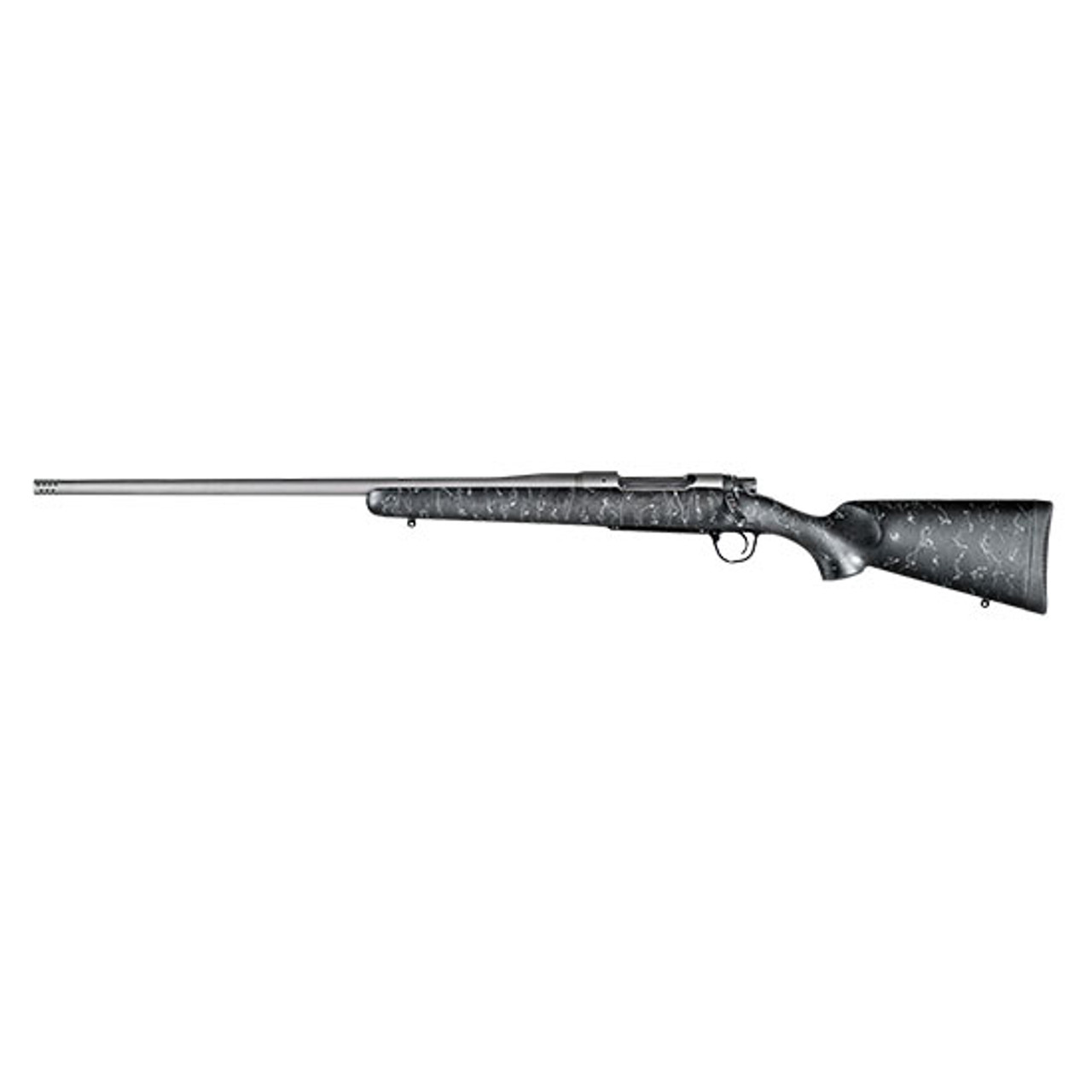 Christensen Arms Mesa .308 Win, 22" Threaded Tungsten Gray Barrel, Black, Gray Webbing, Left Hand, 4rd