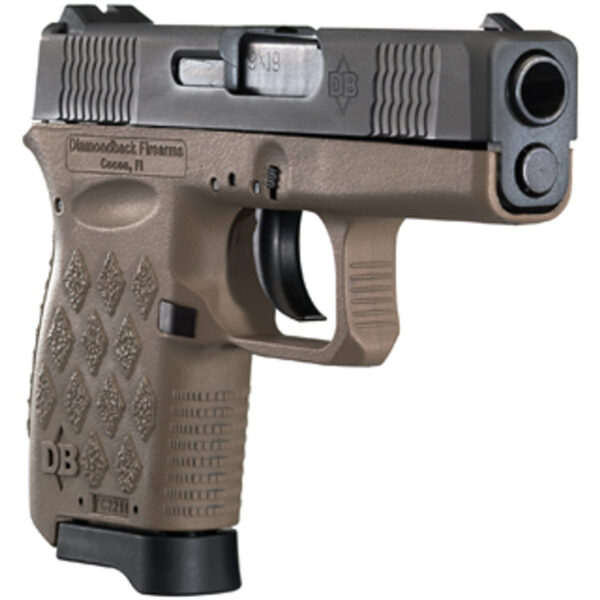 Diamondback DB9 9mm, 3.10" Barrel, 3-Dot Sights, Flat Dark Earth Frame, 6rd