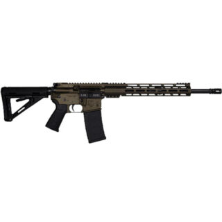 Diamondback DB15, Semi-automatic Rifle, 5.56mm, 16" Barrel, 1:8 Twist, Midnight Bronze Finish, 1 Magazine, 30rd, 12" M-Lok Rail, Magpul MOE Stock
