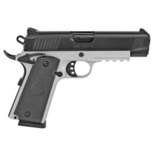 Girsan MC1911C Commander 45ACP, 4.4" Barrel, Steel Frame, Two-Tone, Extended Beavertail, Accessory Rail, Fixed Novak Sights, 8rd