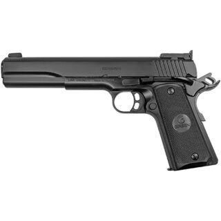 Girsan MC1911 Hunter 10mm, 6" Barrel, Matte Black, Checkered Black Grips, Ambi Thumb Safety, Adj Sight, 8rd