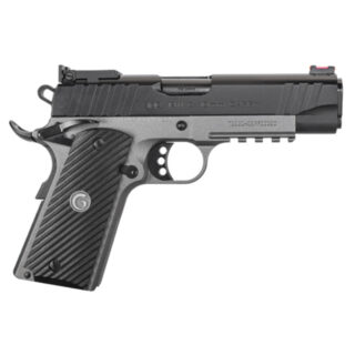 Girsan MC1911C 10mm, 4.4" Barrel, Black, Silver, G10 Grips, Super Sight Adj Rear, 9rd
