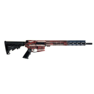 GLFA Gl-15 RIA 223 Wylde, 16" Barrel, ORC Battleworn American Flag, Nitride 30rd
