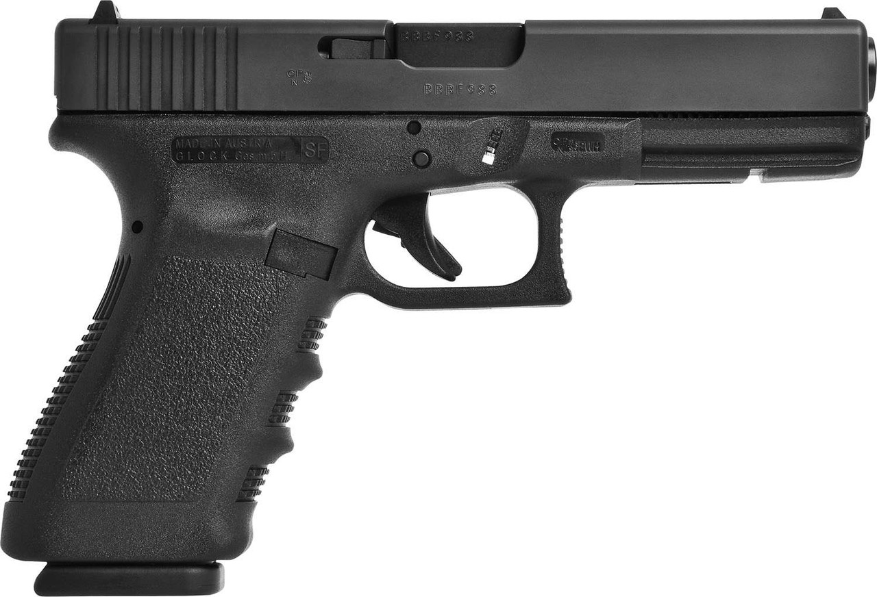 Glock 20SF Gen3 AUS 10mm, 4.61" Barrel, Matte Finish, Black, Fixed Sights, 15rd