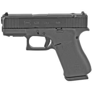 Glock G43X MOS USA 9mm 3.41" GMB, Fixed Sights, Black, 10rd