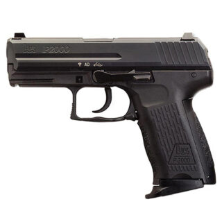 HK P2000 V2 LEM .40S&W, 3.66" Barrel, Black, Night Sights, No Manual Safety, 10rd
