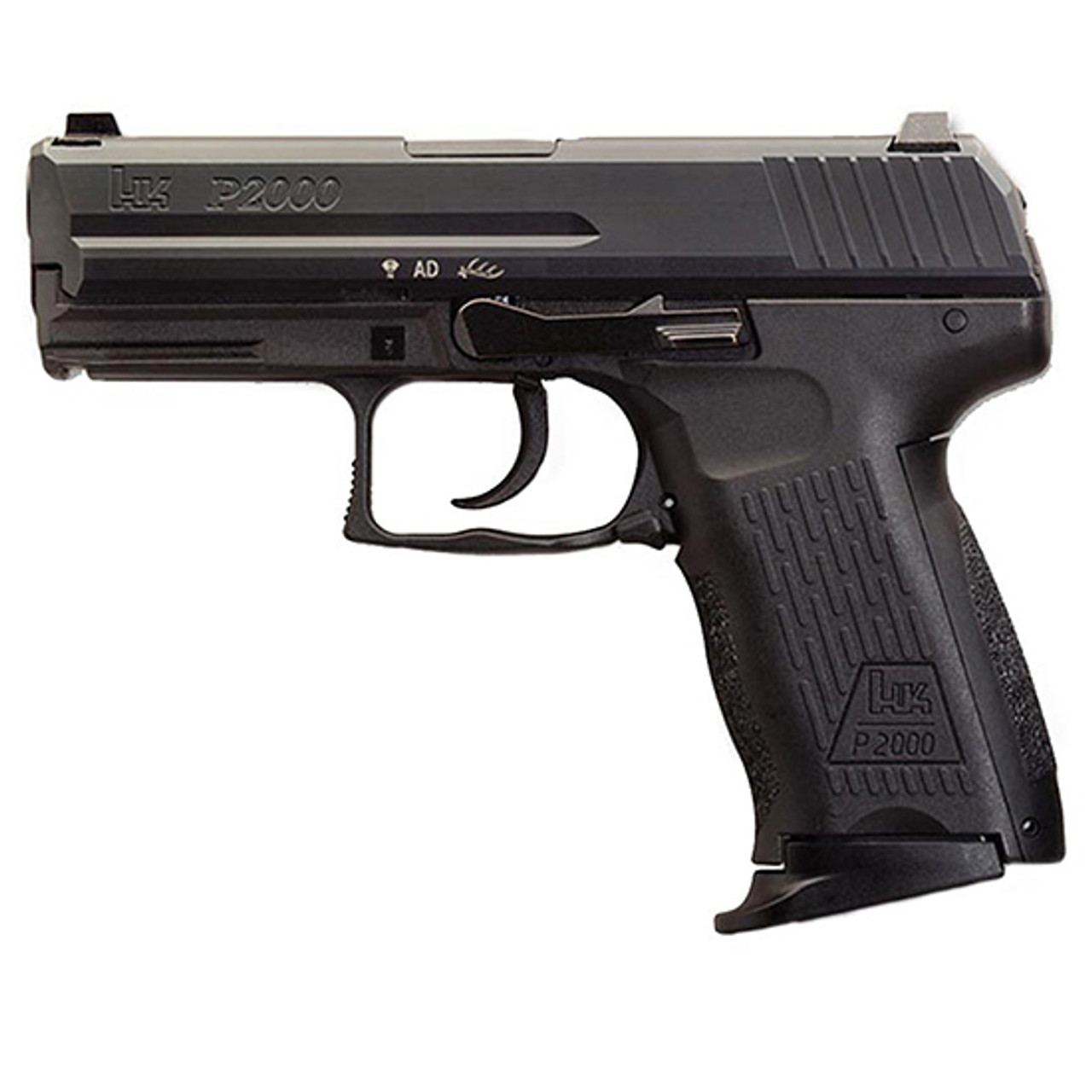 HK P2000 V3 .40 S&W, 3.66" Barrel, 3-Dot Sights, Decocker, Black, 10rd