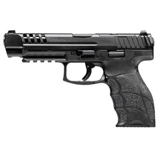 HK VP9L OR, 9mm, 5" Barrel, Black, Ported Slide Cuts, Optics Ready, Night Sights, 10rd