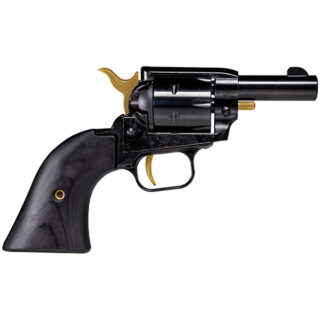 Heritage Barkeep .22 LR, 3.6" Barrel, Fixed Sights, Gold Accents, Black, 6rd