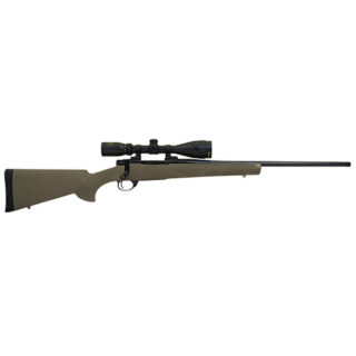 Howa Hogue Gamepro 2 308 Win 22" Threaded Barrel, Blued Metal Finish, Olive Drab Green Fixed Hogue Pillar-Bedded Overmolded Stock, 4rd