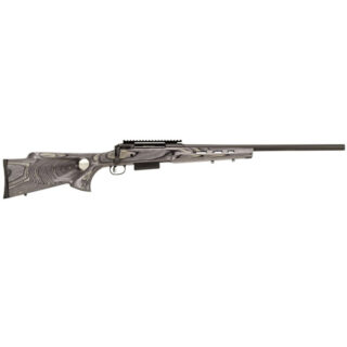 Savage 220 Slug 20 Ga 3" Chamber, 22" Rifled Barrel, Black Barrel and Action, Gray Laminate Thumbhole Stock, 2Rd, Detachable Magazine,