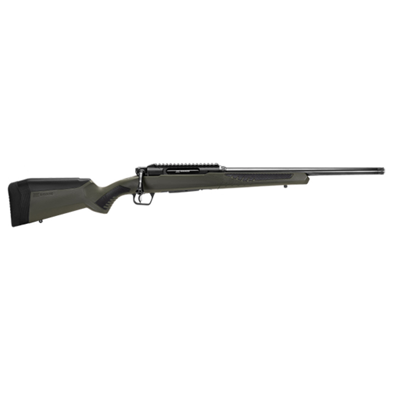 Savage Impulse Hog Hunter Straight Pull 308 Win, 18" Barrel, Threaded, Black Olive Drab Green AccuStock, Right Hand, AccuTrigger, 4rd