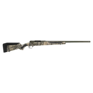 Savage, 110 Timberline, Bolt, Rifle, 243 Win, 22" Threaded Barrel, Omni-Port Muzzle Brake, Olive Drab Green Cerakote Finish, Realtree Excape AccuFit Polymer Stock, AccuTrigger, Right Hand, 4Rd