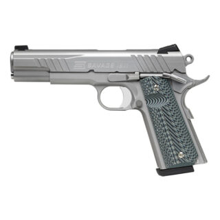 Savage 1911 Single Action .45 ACP, 5" Barrel, G10 Grips, SS Finish, Night Sights, 8rd