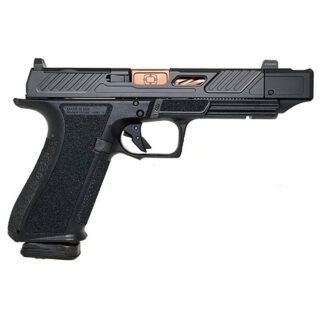 Shadow Systems DR920P Elite OR 9mm, 4.5" Compensated Bronze Barrel, Night Sights, Black, 17rd