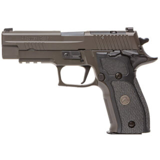 Sig P226 Legion SAO 9mm, 4.4" Barrel, Legion Gray, Optic Ready, Manual Thumb Safety, Black G10 Grips, Night Sights, 15rd