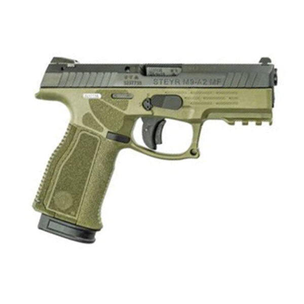 Steyr M9A2MF 9mm, 4" Barrel, OD Green, 2x17rd Mags