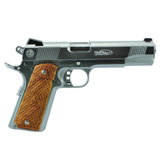 TriStar American Classic 1911 45 ACP, 5" Barrel, Silver/Wood Grip, 8rd