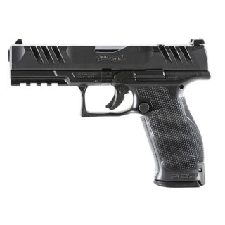 Walther PDP 9mm, 4.5" Barrel, Black, Adjustable Rear Sight, Optics Ready, 10rd