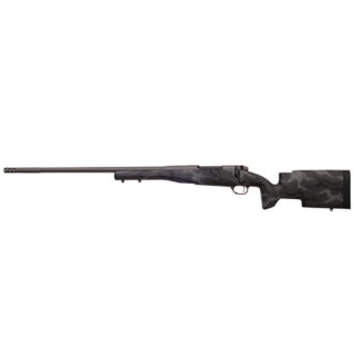 Weatherby Mark V Accumark Pro 257 Weatherby Mag, 26" Carbon Fiber, Gray Sponge Patterns, Gray Cerakote, Left Hand, 3rd