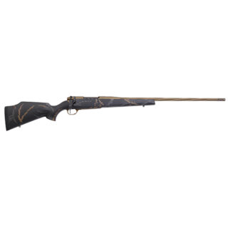 Weatherby MkV Weathermark LT, 6.5-.300 Weatherby Mag, 26" Barrel, Burnt Bronze, Green/Brown Accent Black, Monte Carlo Stock, 3rd
