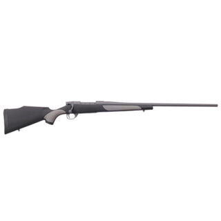 Weatherby Vanguard Weatherguard 6.5 PRC, 24" Barrel, Tactical Gray/Black Fixed Monte Carlo Griptonite Stock with Gray Panels, 4rd