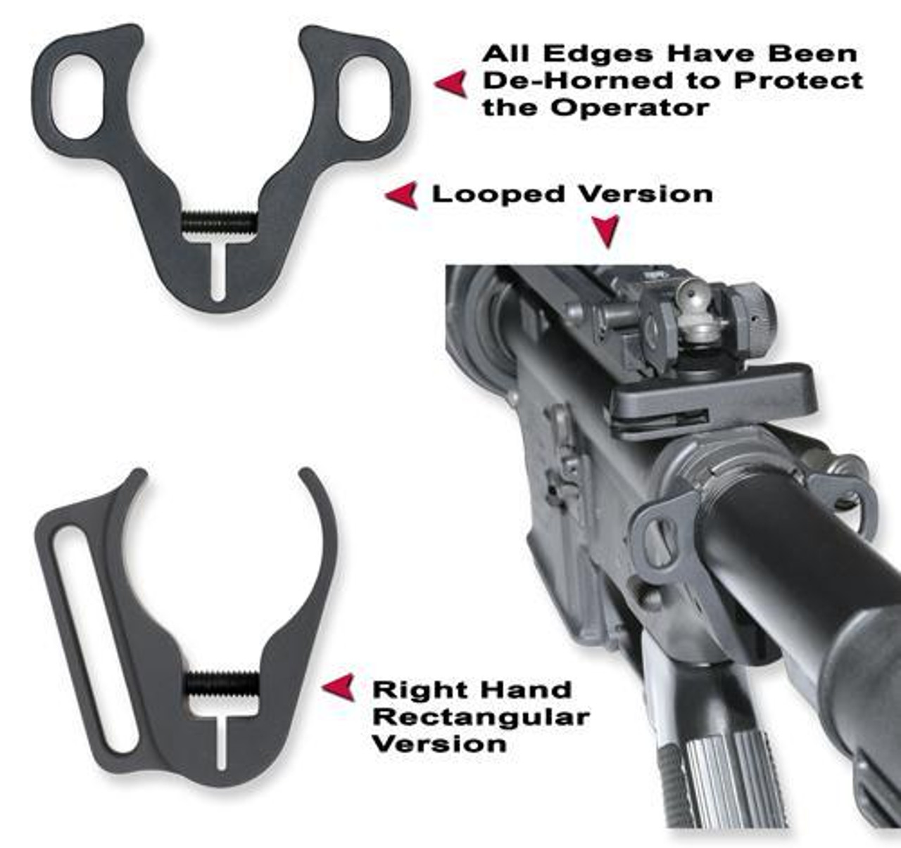 GG&G Agency Rear Sling Adapter, Left Hand